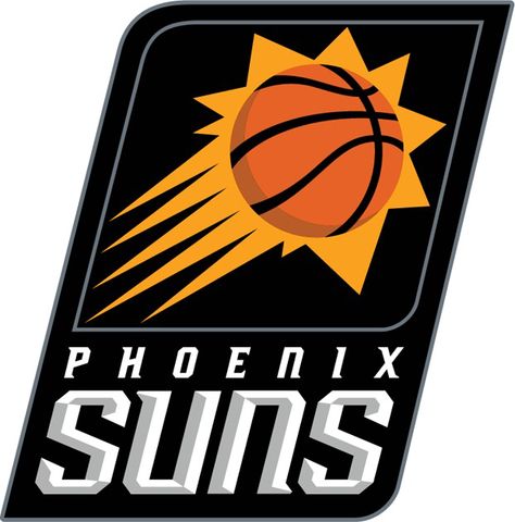 Phoenix Suns Primary Logo (2013/14-Present) Sacramento Kings, Indiana Pacers, Los Angeles Clippers, Phoenix Suns Basketball, Suns Basketball, Embossed Graphics, Basket Nba, Sun Logo, Nba Logo