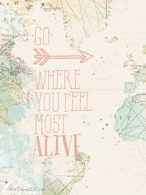 Project Life Freebies, Journal Quotes Printable, College Printables, Frame Quotes, Painted Map, Map Quotes, Usa Travel Map, Scrapbook Travel, Katie Pertiet