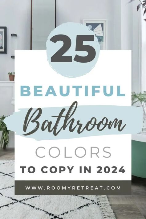 Guest Bathroom Wall Color Ideas, Neutral Colour Bathroom, Bathroom Ideas With Color, Blue Bathroom Walls Ideas, Bathroom Color Pallet Ideas Master Bath, Gray Walls Bathroom Ideas, Bathroom Color Schemes No Window, Primary Bathroom Color Ideas, Grey Accent Wall Bathroom