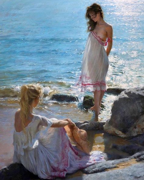 Classical Art Details on Instagram: “Eternal Summer by Vicente Romero Redondo #sanattarihi #arthistory #classicalartdetails #icnaliyloves #sculpture @eyilnci” Arte Peculiar, 여름 스타일, Art Details, Female Art Painting, Eternal Summer, Classic Paintings, Romantic Art, Arte Fantasy, Ethereal Art