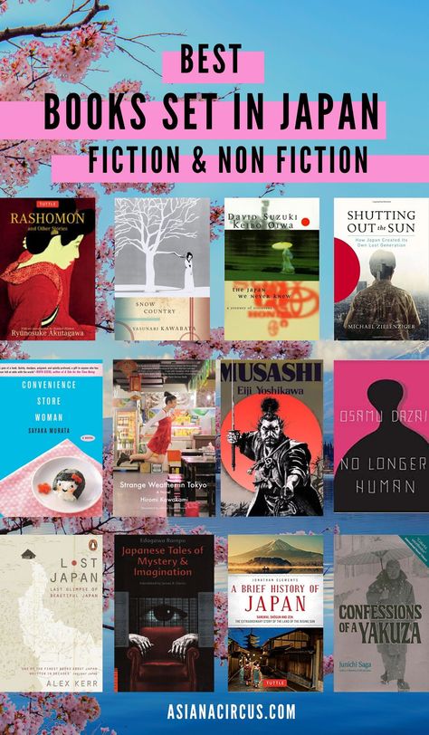 25 Best Japanese Novels & Books About Japan to Read Before Traveling to Japan . Japanese fantasy books, Japanese fiction novels, Japanese nonfiction novels that will help you get to know Japan. Best Japanese horror books. Read popular and lesser-known books about Japan by Japanese writers.  #JapaneseNovels #JapaneseBooks Japanese Books In English, Best Japanese Books To Read, Best Japanese Books, Japanese Novels Books, Japanese Horror Books, Japanese Books Recommendation, Books To Read Fiction Novels, Japanese Fiction Books, Japanese Book Recommendations