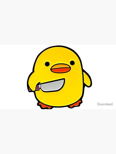 "Duck with a Knife, Angry Cute Duck, Duck cute drawing, cute chicken with a knife, duck with knife meme, cute duckie" Cap by Duundeed | Redbubble Duck Cute Drawing, Duck With A Knife, Angry Cute, Duck With Knife, Duck Cute, Cute Chicken, Drawing Cute, Cute Duck, Cute Drawing