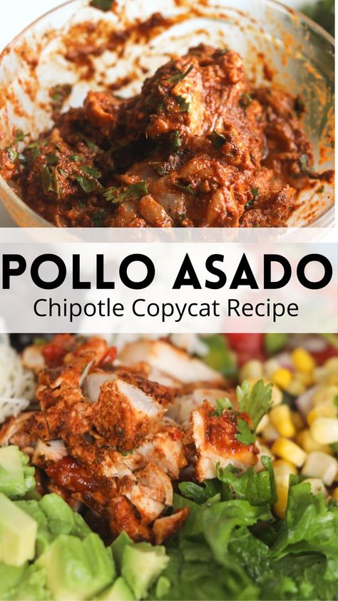 Chipotle Paste Recipes, Spanish Marinade For Chicken, Chipotle Pollo Asado Recipe, Pollo Asado Marinade Mexican, Polo Asada Chicken, Achiote Paste Recipes, Mexican Meats, Omnivore Recipes, Pollo Asado Marinade