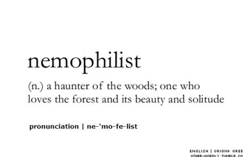 Words To Describe A Forest, Words To Describe Scenery, Quotes About The Forest, Nemophilist Aesthetic, Forest Words, Forest Poetry, Phobia Words, Forest Quotes, Definition Quotes