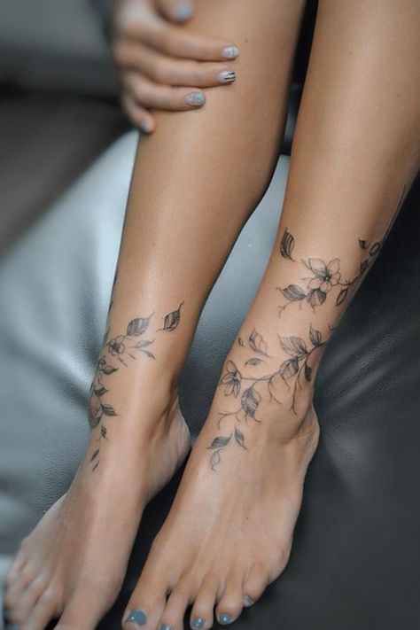 This post is about ankle tattoo ideas to give you lots of tattoo inspiration! Ankle tattoos are one of the more popular tattoo spots, and they’re such a great location for subtle and small tattoos. This list of 40 ankle tattoo designs & ideas includes lots of winding vines & pretty flowers, whimsical stars & moons, and some cute meaningful & creative tattoo ideas like Snoopy & other animals. Snoopy, Fine Line Floral Ankle Tattoo, Anklet Flower Tattoos For Women, Biblical Ankle Tattoos For Women, Flower Chain Ankle Tattoo, Ankle Tattoos For Women Stars, Petite Ankle Tattoos, Ankle Tattoo Large, Front Of Ankle Tattoo Women