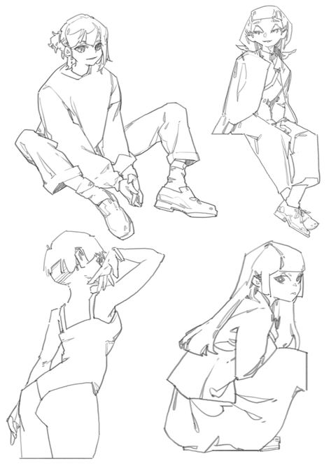 Sketch Poses, Body Reference Drawing, 캐릭터 드로잉, 인물 드로잉, Drawing Expressions, Dynamic Poses, Figure Drawing Reference, Art Poses, 영감을 주는 캐릭터