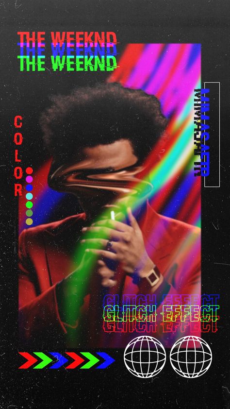 #posterideas #designideas #glitch #theweeknd Glitch Poster Graphic Design, Glow Graphic Design, Glitch Graphic Design, Glitch Poster, Neon Arcade, Glitch Photo, The Weeknd Poster, Glitch Effect, Music Poster Design