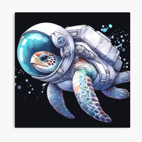 Get my art printed on awesome products. Support me at Redbubble #RBandME: https://www.redbubble.com/i/canvas-print/Astronaut-Sea-Turtle-by-NesBerry/153685174.5Y5V7?asc=u Sea And Space Tattoo, Sea Turtle Poster, Space Turtle, Deep Sea Diver Art, Turtle Poster, Diver Art, Astronaut Illustration, Deep Sea Diver, Turtle Tattoo