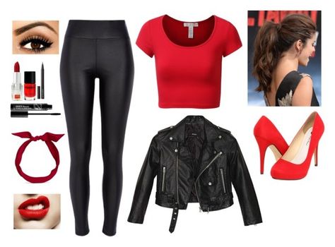 50s Fashion Rock N Roll, 60s Rock And Roll Fashion, 50 60 Fashion 60s Style, Women Greaser Outfit, Female Greaser Outfit, 50s Rock And Roll Outfits, Greaser Girl Aesthetic, Greaser Aesthetic Outfit, Elvis Inspired Outfit Women