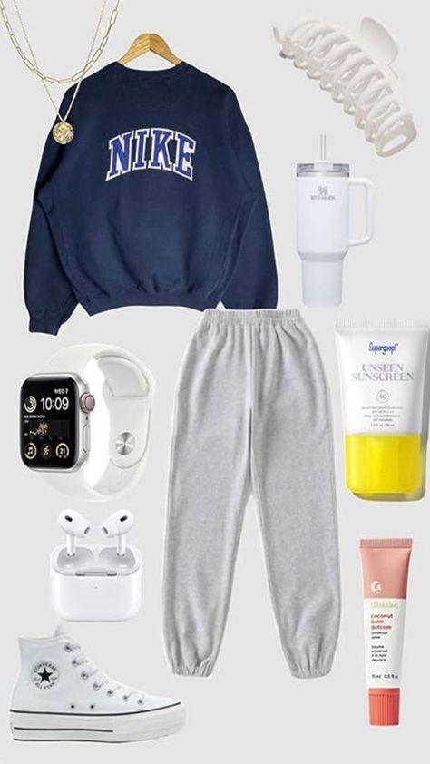 Lazy Day Outfits, Outfit Laid Out, Cute Middle School Outfits, Simple Outfits For School, Cute Nike Outfits, Casual Preppy Outfits, Cute Lazy Day Outfits, Trendy Outfits For Teens, Casual School Outfits