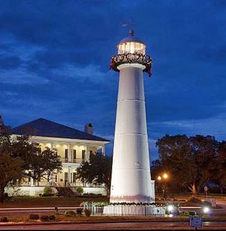 Biloxi Lighthouse, Mississippi Interesting Scenery, Biloxi Lighthouse, Mississippi Wedding, Home Guard, Lighthouse Pictures, Guiding Light, Light Houses, Iron Lighting, Sea Wall