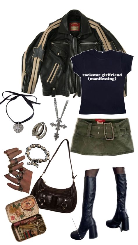 City girl aesthetic hot girl outfit black cool amazing Grunge Outfit Aesthetic, City Girl Aesthetic, Indie Fits, 18th Birthday Outfit, Y2k Fits, Y2k Outfits, Cute Everyday Outfits, Cute Comfy Outfits, Cute Swag Outfits