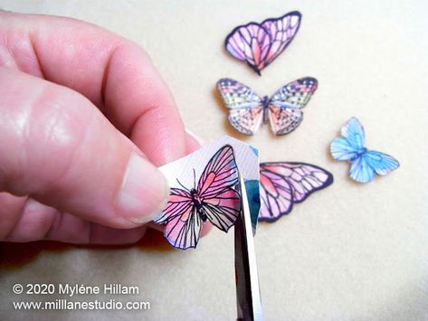 Create your own gorgeous domed resin stickers for all your papercraft projects. Fussy cut the butterflies from the scrapbook paper and then apply resin to the cutout. #MillLaneStudio #resinstickers #resin101 #fussycut #butterflysticker #butterflycrafts Resin Beginners, Best Paper Airplane, Pretty Scrapbook, Paper Craft Ideas For Kids, Resin Stickers, Resin Tips, Aesthetic Paper, Resin Paper, Make A Paper Airplane