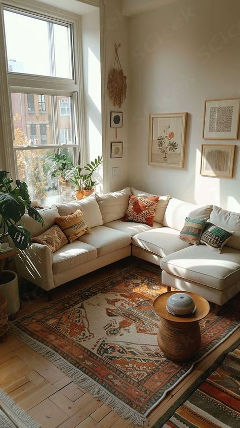 Transform your space with genius small living room ideas! Explore 20+ inspirations for maximizing style and functionality. Living Room Design Ideas Small, Vintage Living Room Small, Small London Living Room, Living Room Comfy Aesthetic, Living Room Ideas Aesthetic Cozy, Small Apartment Cozy Living Room, Small Apartment Living Room Mcm, Cozy Small Home Aesthetic, Peaceful Apartment Aesthetic