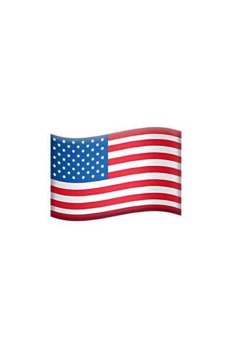The emoji 🇺🇸 depicts the flag of the United States, consisting of thirteen horizontal stripes alternating red and white, with a blue rectangle in the top left corner containing fifty white stars. Apple Emojis, Flag Emoji, United States Of America Flag, Emoji Meaning, Ios Emoji, The Emoji, United States Flag, States In America, America Flag