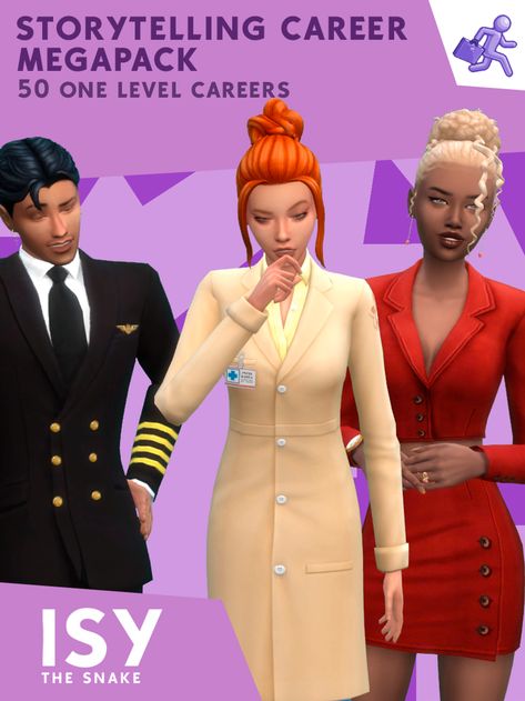 50 ONE LEVEL CAREERS: STORYTELLING CAREER MEGAPACK (ORIGINALLY BY ITSKATATO) | Patreon Itskatato Sims 4, Caio Cc Sims 4, Sims 4 Flight Attendant Cc, Sims 4 Career Legacy Challenge, Sims 4 Ceo Career, Sims 4 Air Purifier Cc, Sims 4 More Careers Mod, Sims Job Mods, Sims 4 Basketball Career