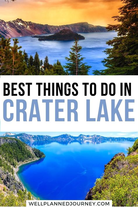 Discover the best things to do in Crater Lake National Park this summer, from incredible hikes, epic scenic drives, and historic lodges. Small Town Washington, Crater Lake Lodge, Crater Lake Oregon, Explore Oregon, Dream Vacation Spots, Canada National Parks, Redwood National Park, Crater Lake National Park, Birthday Trip