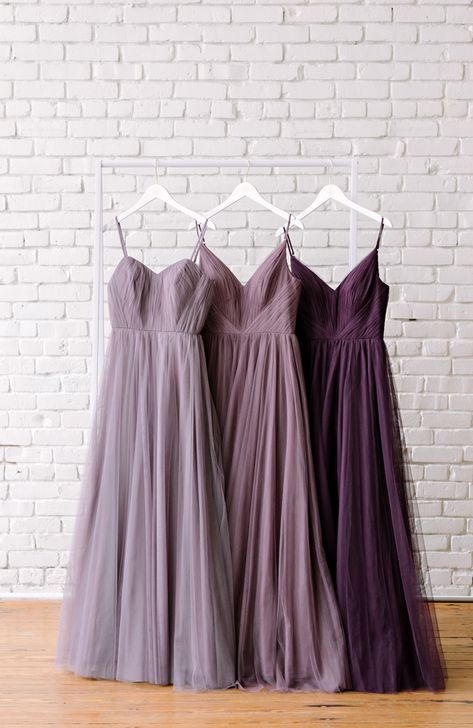 Purple Wedding Dress The Bride, Plum Wedding Colors, Lavender Wedding Theme, Purple Velvet Dress, Lavender Bridesmaid, Purple Bridesmaid Dress, Plum Wedding, Mauve Wedding, Purple Wedding Theme