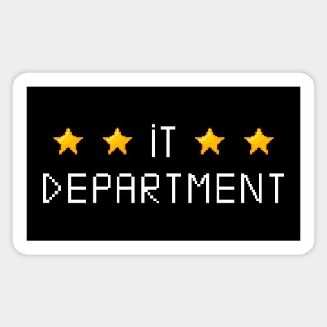 A second version of IT Department shirt, this time is pixelated version for Information Technology teams who need to wear a uniform that belongs to them. -- Choose from our vast selection of stickers to match with your favorite design to make the perfect customized sticker/decal. Perfect to put on water bottles, laptops, hard hats, and car windows. Everything from favorite TV show stickers to funny stickers. For men, women, boys, and girls. Information Technology, Computer Science, It Department, Car Windows, Hard Hats, Funny Stickers, Science And Technology, Custom Stickers, Favorite Tv Shows