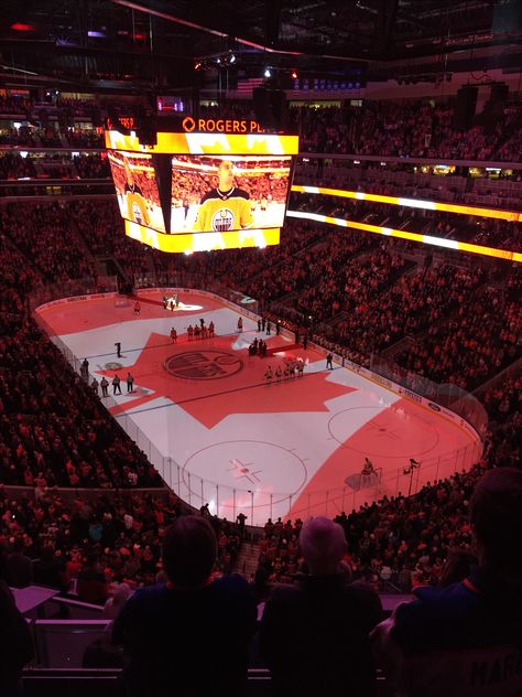 Rogers Place. Edmonton Alberta Rogers Place Edmonton, Edmonton Aesthetic, Alberta Aesthetic, Canada Edmonton, Vancouver Trip, Canada Trip, Happy Canada Day, Edmonton Alberta, Edmonton Oilers