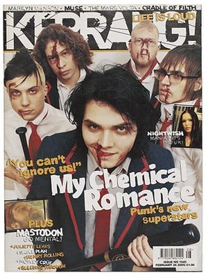 Kerrang! 30th birthday: My Chemical Romance (February 2005) Band Poster Wall, My Chemical Romance Poster, Posters Rock, Picture Wall Decor, Aesthetic Artwork, Rock Band Posters, Band Poster, I Love Mcr, Canvas Small