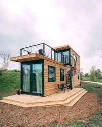 The Top 16 Best Shipping Container Home Ideas - Modern Home Design Design Casa Piccola, Asma Kat, Wohne Im Tiny House, Shipping Container Home Designs, Tiny House Interior Design, Tiny House Loft, Tiny House Inspiration, Building A Container Home, Container House Plans