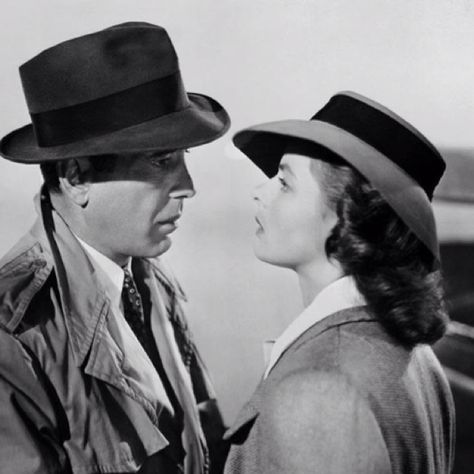 "If that plane leaves the ground and you're not with him, you'll regret it. Maybe not today. Maybe not tomorrow, but soon and for the rest of your life." Happy 70th Casablanca. As Time Goes By, Casablanca Movie, Casablanca 1942, Image Film, Two Lovers, Ingrid Bergman, Humphrey Bogart, Movie Couples, Actrices Hollywood