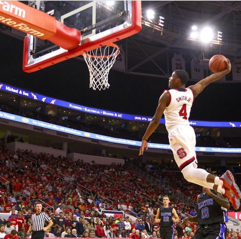 Dennis Smith Jr will be a monster sat NC State. Will be cool to see how he and NC State does Dennis Smith Jr, Nc State Football, Nc State Basketball, Jr Smith, Be A Monster, Phil Jackson, Nc State Wolfpack, Basketball Net, Usa Basketball