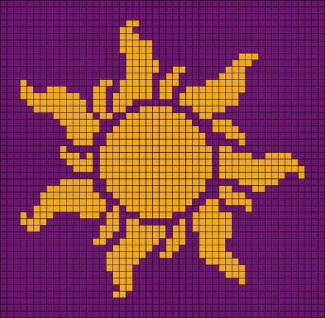 How To Crochet Using A Graph, Embroidery Designs Cross Stitch, Lilac Pixel Art, Free Crochet Pixel Patterns, Sun Grid Pattern, Pixel Crochet Tapestry, Simple Crochet Graph Patterns, Hocus Pocus Alpha Pattern, Floral Pixel Pattern