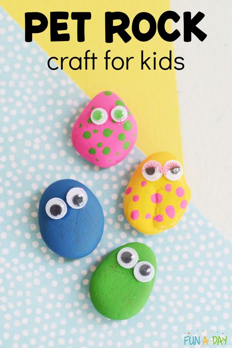 Rock Art Preschool, Kindergarten Animal Crafts, Open Ended Crafts For Preschoolers, Camping Preschool Activities Crafts, Open Ended Crafts, Pre K Camping Theme Activities, Pre K Summer Crafts, Pre K Summer Activities, Pet Rock Ideas