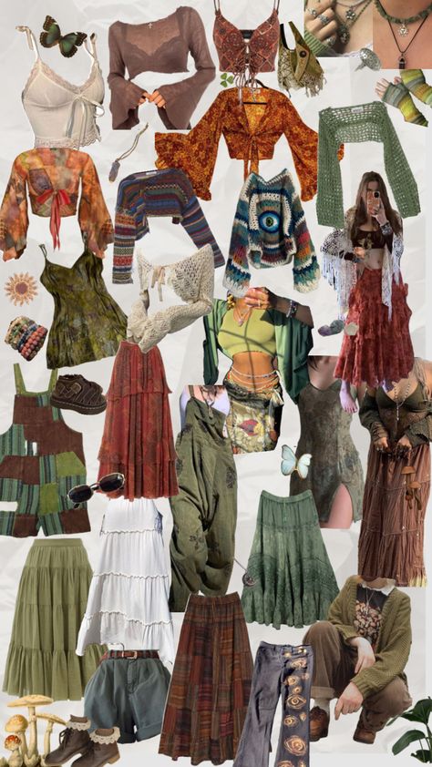 Western Hippie Aesthetic, Clothing Aesthetic Types, Quince Outfits Guest, Modest Boho Outfits, 70s Hippie Fashion, Hippie Fits, Boho Fits, Look Boho Chic, Haine Diy