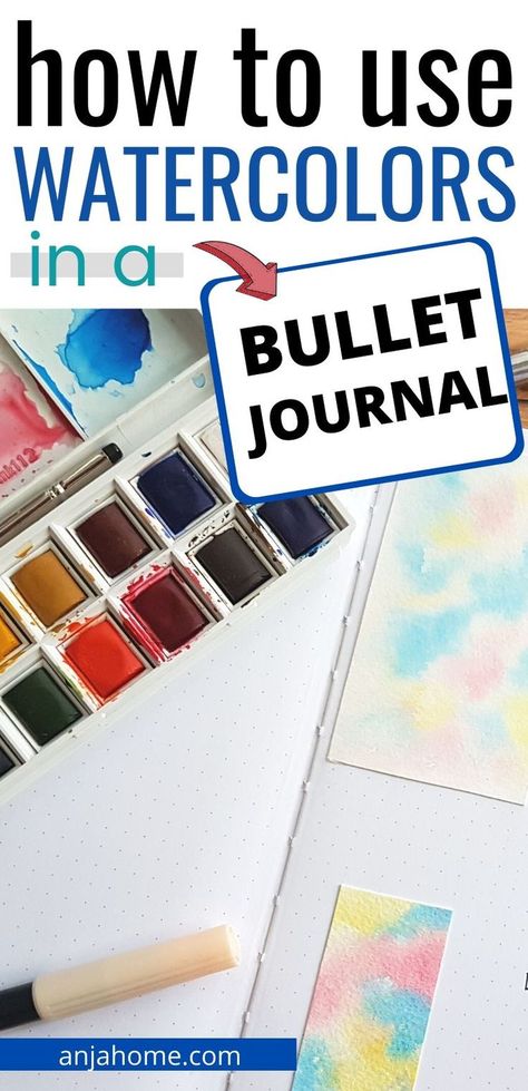 Watercolor Bullet Journal, Bullet Journal Watercolour, Bullet Journal Topics, Best Bullet Journal Notebooks, Bullet Journal Supplies, Journals Ideas, Bullet Journal Titles, Journal Creative, Coloring Therapy