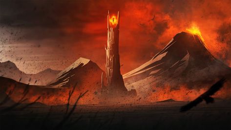 Lord of The Rings #Mordor Mount Doom Eye of Sauron #1080P #wallpaper #hdwallpaper #desktop Jrr Tolkien, Sauron Tower, Barad Dur, Eye Of Sauron, Middle Earth Art, Lotr Art, Fellowship Of The Ring, Dark Lord, Wallpaper Download