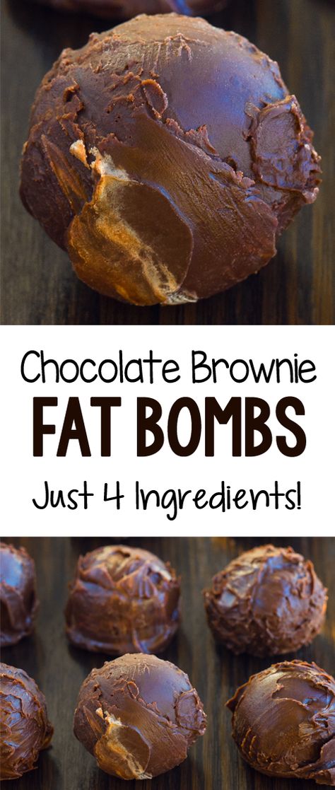 How to make low carb keto fat bombs with no sugar or coconut oil required. Theyre great for a healthy snack #keto #fatbombs #ketosnack #healthy #sugarfree #snack #recipe #chocolate #diy Brownie Vegan, Brownies Recipes, Low Carb Brownies, Postre Keto, Keto Vegan, Fat Bomb Recipe, Keto Brownies, Keto Fat, Keto Chocolate