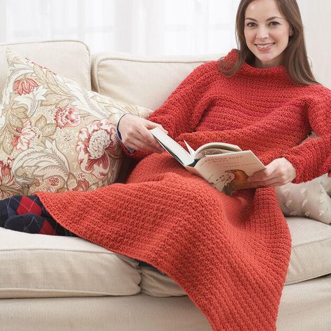 Afghan With Sleeves Crochet Pattern Ponchos, Crochet Blankets For Men, Poncho Wrap Pattern, Blankets For Men, Crochet Snuggle Sack, Pokeball Crochet, Beginner Crochet Blanket, Bernat Super Value Yarn, Crochet Blanket Ideas