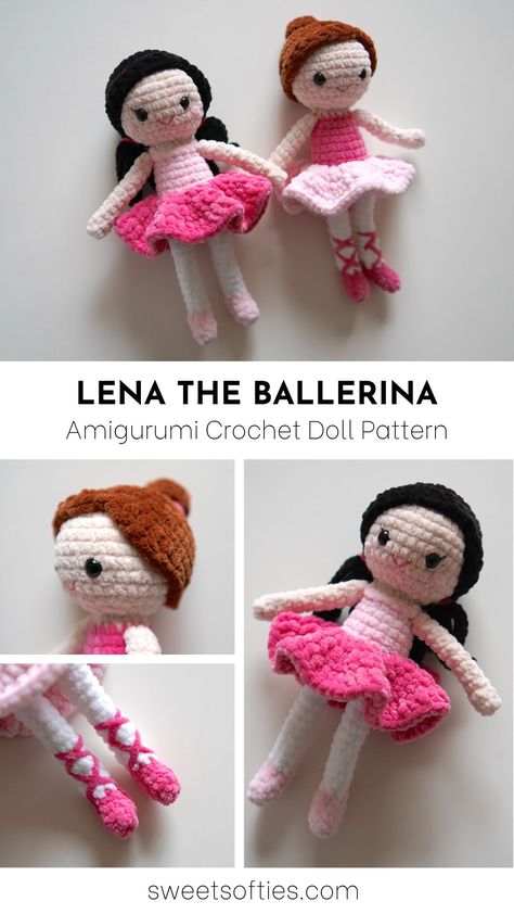 Amigurumi Patterns, Free Crochet Ballerina Doll Pattern, Ballerina Crochet Pattern, Easy Crochet Doll Pattern Free, Crochet Fairy Free Pattern, Crochet Ballerina Doll Free Pattern, Free Doll Crochet Patterns, Crochet Doll Pattern Free, Doll Crochet Pattern Free