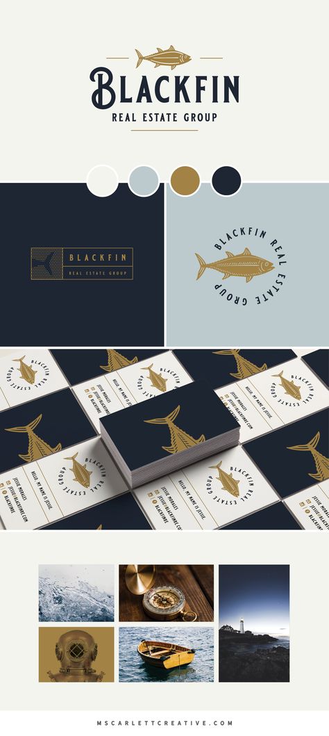 Fish Branding Design, Nautical Branding Design, Fish Logo Design Branding, Nautical Logo Design, Masculine Branding Design, Coastal Logo Design, Boat Branding, Fish Logo Design Ideas, Logo Mer