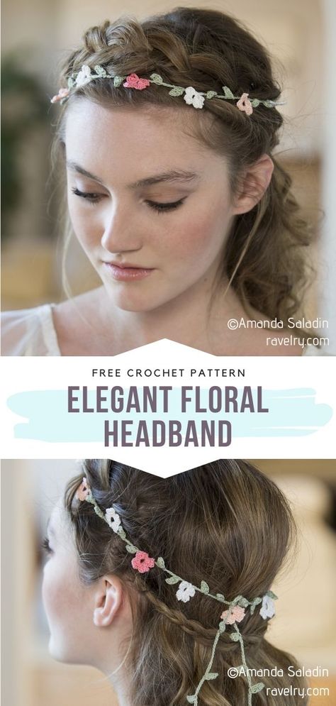 Elegant Floral Headband Free Crochet Pattern  This delicate floral headband will be a stunning accessory for a crazy festival outfit or for everyday wear. Who said flowers are only good for special occasions, right?  #crochetheadband #crochetflower #crochetaccessories #freecrochetpattern Crochet Headband Pattern Free Kids, Crochet Nature, Crochet Wedding Gift, Wedding Crochet Patterns, Crochet Headband Free, Crochet Hairband, Crochet Flower Headbands, Crochet Headband Pattern Free, Crochet Festival