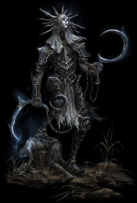 Fantasy Enemy Art, God Concept Art Character Design, Dark Souls Character Design, Dark Fantasy Monster Art, Dark God Art, Dark Fantasy Monster, Dark Fantasy Concept Art, Dark Fantasy Creatures, Fantasy Gods