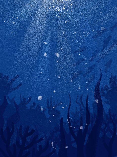 Undersea Illustration, Under The Sea Background, Background Ocean, Background Sea, Underwater Background, Bawah Air, Ocean Background, Sea Drawing, Ocean Illustration