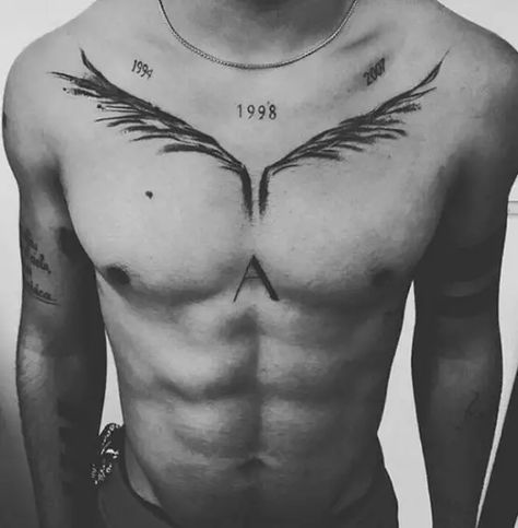 Small Chest Tattoo Men Ideas Simple, Simple Tattoos Men Chest, Spinal Tattoo Men, Feather Tattoo Collar Bone, Spine Tattoo Men, Coller Bone Tattoo, Colar Bone Tattoo, Spine Tattoo For Men, Collar Bone Tattoo For Men