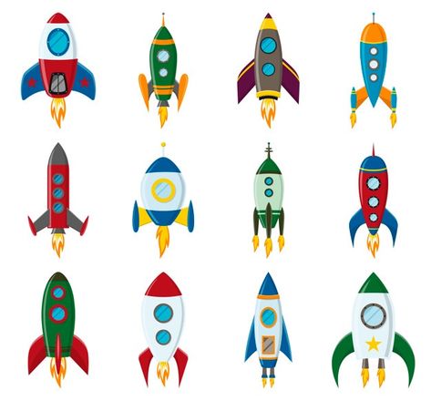 Space App Icons, Rocket Drawing, Planet Drawing, Space Animals, Cartoon House, Retro Space, Space Illustration, Ship Drawing, Space Rocket