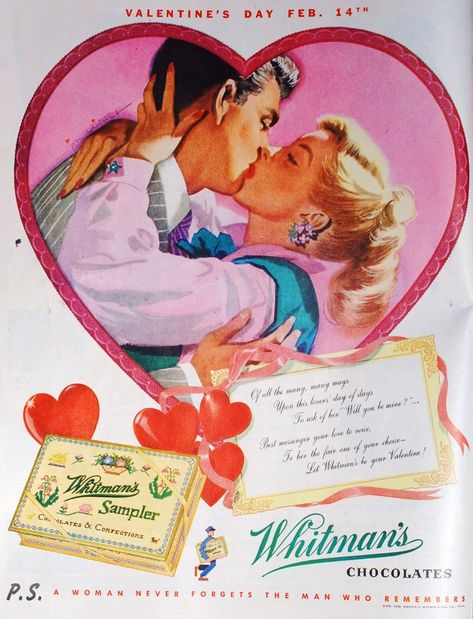 Croquis, Valentine Poster, Retro Valentines, My Funny Valentine, Retro Ads, Vintage Americana, Arte Inspo, Vintage Magazines, Vintage Valentines