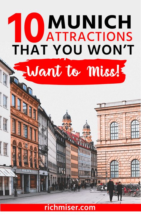 10 Munich Attractions That You Won't Want to Miss! via @therichmiser Munich Germany Food, Munich Germany Oktoberfest, Oktoberfest Hairstyle, Munich Travel Guide, Munich Germany Travel, Things To Do In Munich, Munich Travel, Germany Munich, Germany Travel Guide