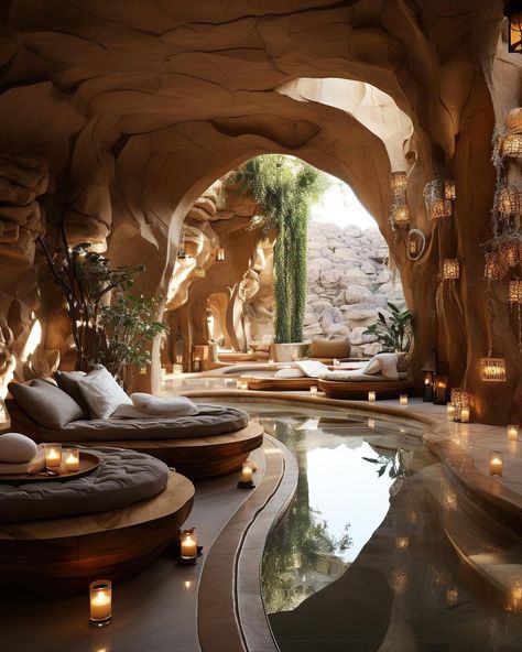 Organic Architecture, Spa Interior, Cave House, Spa Room, Spa Design, Earthship, Paris Hotels, Dream House Decor, Dream Home Design