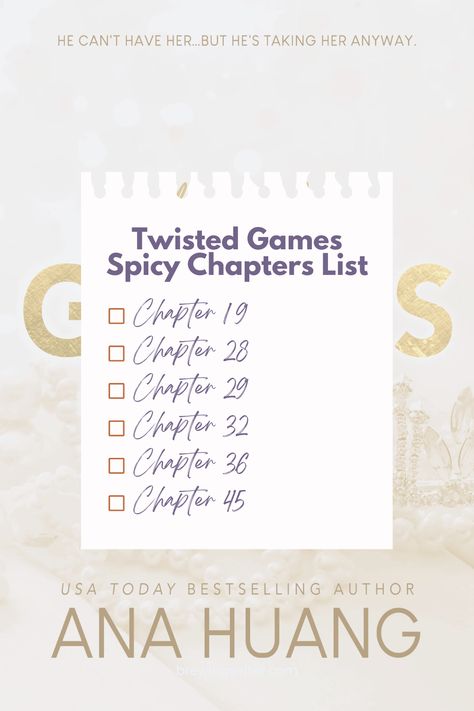 Want to know what are the spicy chapters in Twisted games, spice level, age rating and more about your fave characters from the book? Read this post! Twisted Games Spicy Pages, Twisted Games Characters, Twisted Games Crawl To Me Scene, Twisted Love Spicy Pages, Twisted Games Spicy Scenes, Twisted Games Book Quotes Spicy, Twisted Love Spicy Chapters, Twisted Games Spicy Chapters, Twisted Lies Spicy Chapters