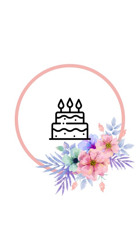 Instagram highlight cover by Hatche M. Yusuf  #birthday #cake #birthdaycake Birthday Story Highlight Cover, Highlight Covers Instagram Cake, Birthday Logo Instagram Highlight, Bday Highlight Cover Instagram, Instagram Highlight Icons Birthday, Birthday Insta Highlight Cover, Instagram Highlight Covers Birthday, Birthday Highlight Cover Instagram, Birthday Highlight Cover