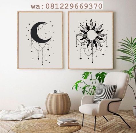 Astrology Room Decor, Astrology Room, Boho Art Painting, Decorating Above Kitchen Cabinets, Peruvian Art, Printable Wall Art Quotes, Boho Painting, Bedroom Deco, Canvas Drawings