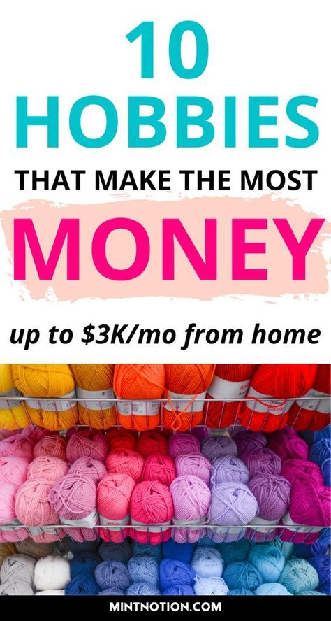 Craft Hobbies For Women, How To Make Money From Home, Profitable Hobbies, Side Hustles For Women, Profitable Crafts, Money Making Ideas, Hobbies For Women, Hobbies That Make Money, Money Making Jobs