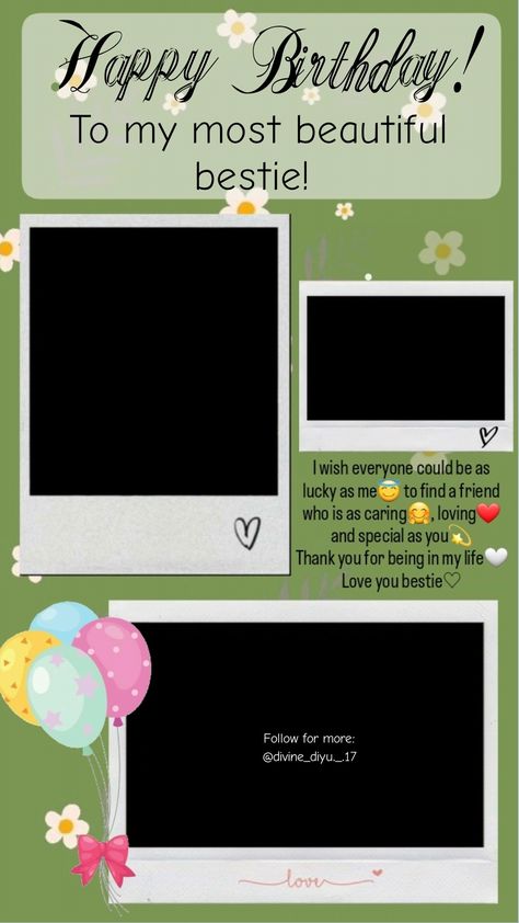 Birthday Wishes Quotes For Best Friend, Bestie Birthday Frame, Happy Bday Bestie Insta Story, Bff Birthday Quotes Instagram, Happy Birthday Frame Instagram For Best Friend, Birthday Frame For Best Friend, Best Friend Birthday Frame, Happy Birthday Template For Best Friend, Happy Birthday Frame Happy Birthday Frames Backgrounds